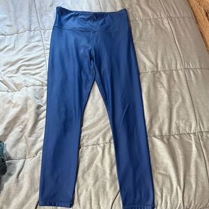 Blue High-Waisted Leggings